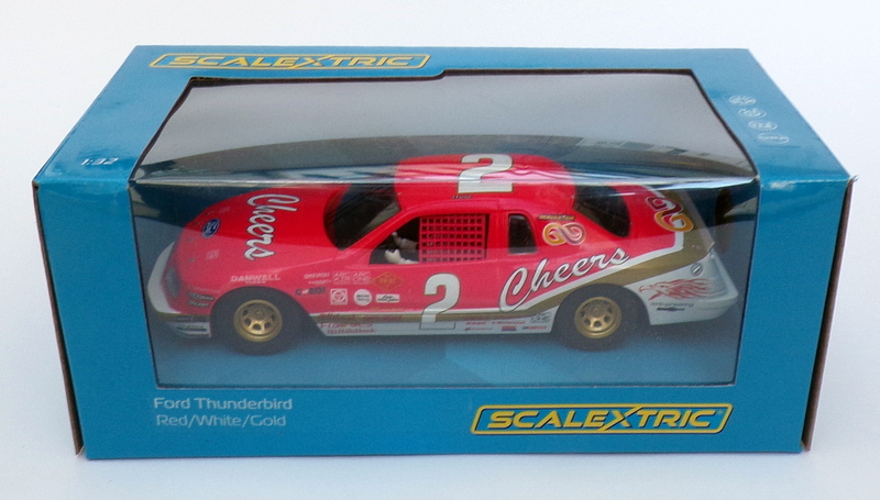 Scalextric 1/32 Scale C4067 - Ford Thunderbird Race Car #2 - Red/White/Gold
