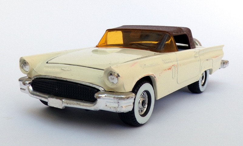 Corgi 13cm Long Vintage Diecast CG113 - Ford Thunderbird  - Cream/Brown