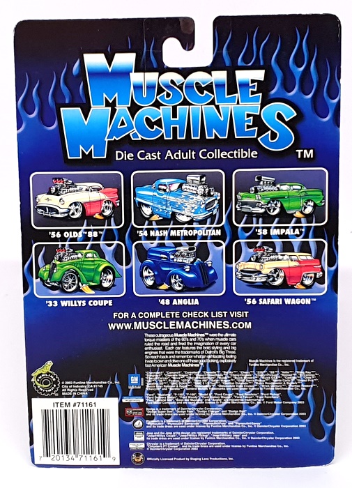 Muscle Machines 1/64 Scale 71161 03-12 - 1933 Willys Coupe - Black