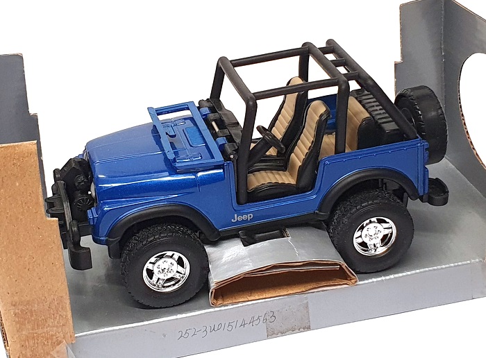 New Ray 1/32 Scale Super Friction 44323 - Jeep CJ7 - Blue | eBay