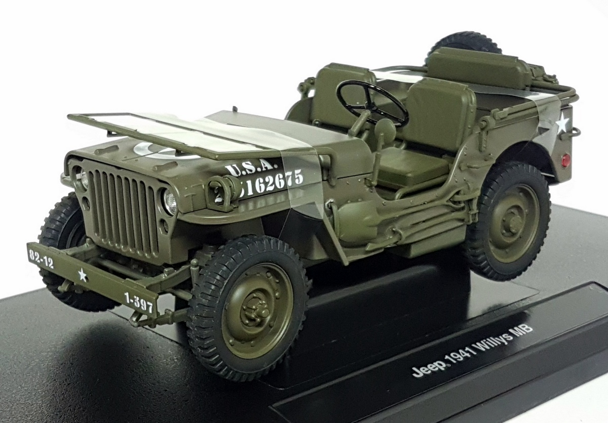 Welly 1/18 Scale Diecast 18055W - 1941 Jeep Willys MB Open top US Army Welly 1/18 Scale Diecast 18055W - 1941 Jeep Willys MB Open top US Army
