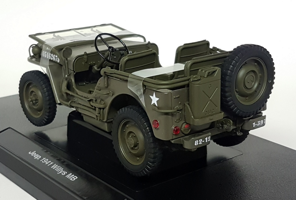Welly 1/18 Scale Diecast 18055W - 1941 Jeep Willys MB Open top US Army Welly 1/18 Scale Diecast 18055W - 1941 Jeep Willys MB Open top US Army