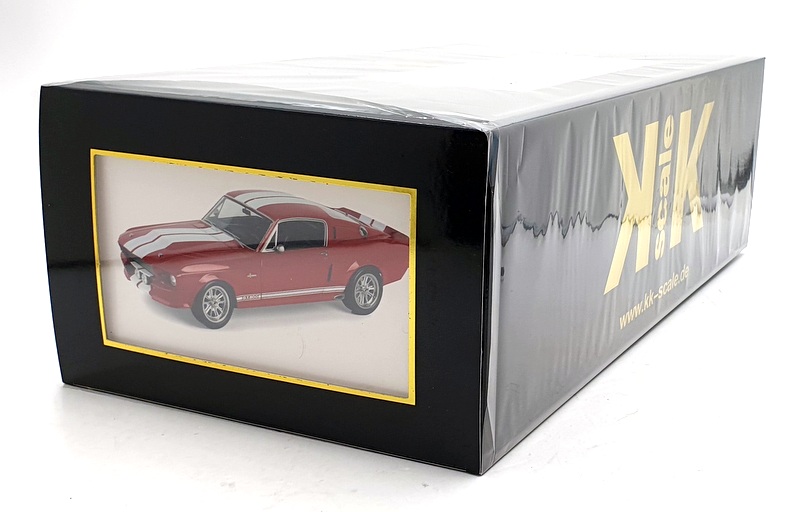 KK Scale 1/12 Scale KKDC120173 - 1967 Ford Mustang Shelby GT500 - Red/White