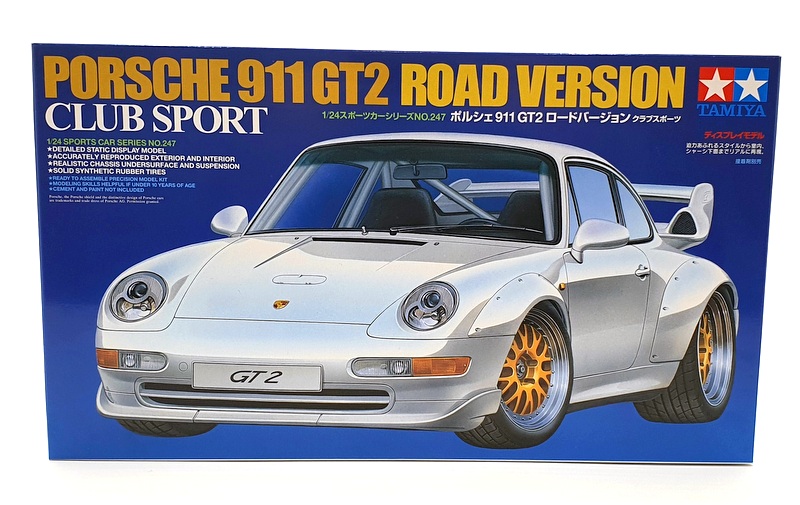 Tamiya 1/24 Scale Model Kit 24247 - Porsche 911 GT2 Road