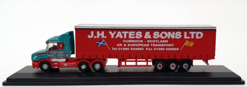 Oxford Diecast N Gauge NTCAB008 - Scania T Cab Curtainside - Yates & Sons