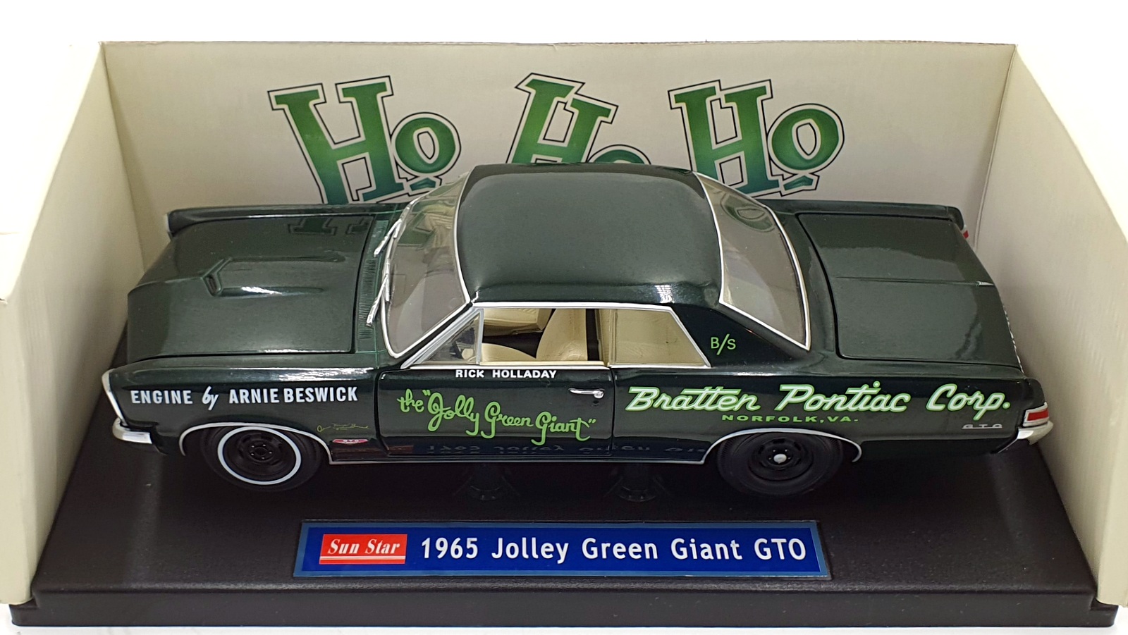 Sun Star 1/18 Scale 1810 - 1965 Pontiac GTO Rick Halliday's Jolly