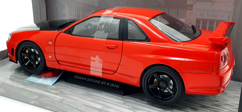 SOLIDO ソリド　Nissan Skyline GT-R (R34)1/18 Solido 1/18 Nissan Skyline GTR R34 Metal Diecast Car Model