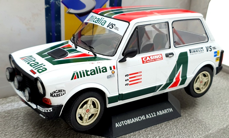 Solido 1/18 Scale Diecast S1803803 - Autobianchi A112 Abarth Alitalia 1980