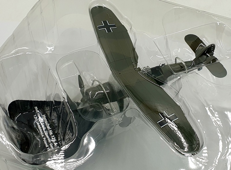 Oxford Diecast 1/72 Scale AC120 - Henschel Hs 126A1 Aircraft H.Gaub Poland 1939 Oxford Diecast 1/72 Scale AC120 - Henschel Hs 126A1 Aircraft H.Gaub Poland 1939