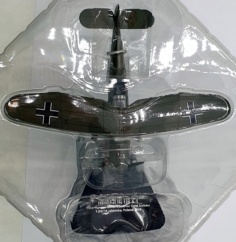 Oxford Diecast 1/72 Scale AC120 - Henschel Hs 126A1 Aircraft H.Gaub Poland 1939 Oxford Diecast 1/72 Scale AC120 - Henschel Hs 126A1 Aircraft H.Gaub Poland 1939