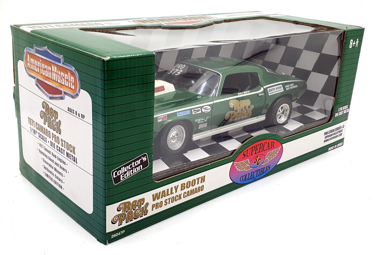 Ertl 1/18 Scale Diecast 29247P - 1971 Pro Stock Camaro Rat Pack