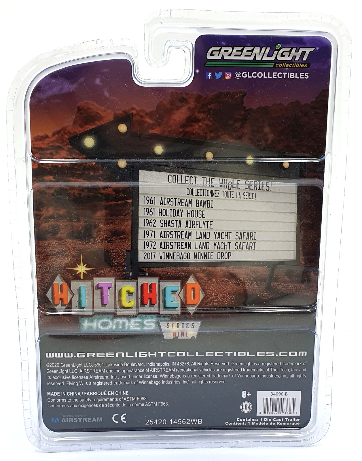 Greenlight 1/64 Scale 34090-B - 1971 Airstream Land Yacht Safari - FRAM Greenlight 1/64 Scale 34090-B - 1971 Airstream Land Yacht Safari - FRAM