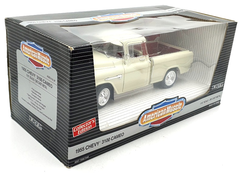 Ertl 1/18 Scale Diecast 7340 - 1955 Chevy 3100 Cameo Cream Pick-Up