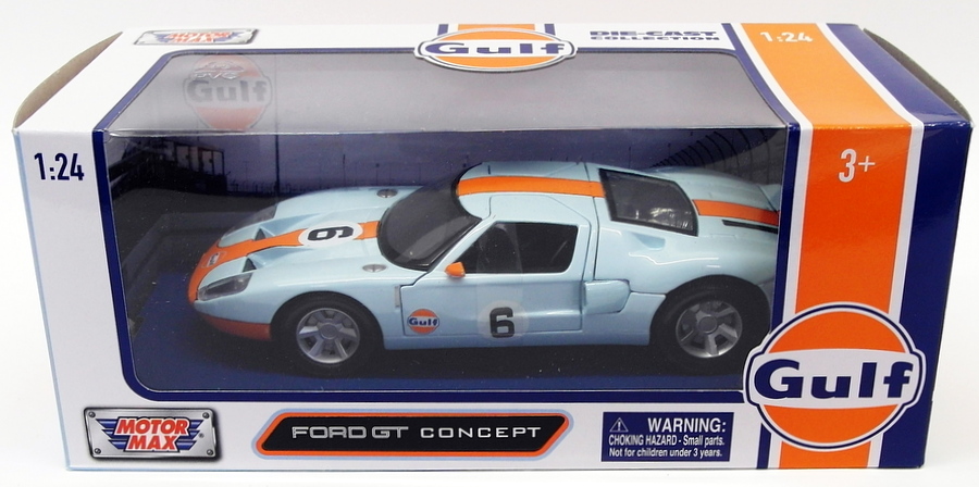 Motormax 1/24 Scale Model Car 79641 - Ford GT Concept - Gulf Motormax 1/24 Scale Model Car 79641 - Ford GT Concept - Gulf