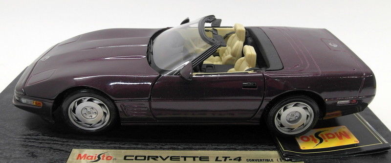 Maisto 1/18 Scale Diecast 31830 - Corvette LT-4 Convertible 1996 Purple