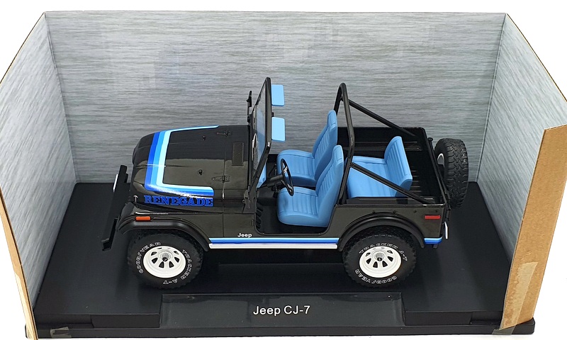 Model Car Group 1/18 Scale MCG18281 - Jeep CJ-7 - Black | eBay
