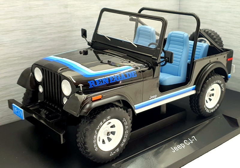 Model Car Group 1/18 Scale MCG18281 - Jeep CJ-7 - Black | eBay