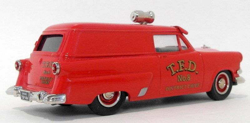 Durham 1/43 Scale DC7D  - 1954 Ford Courier Toronto Fire Chief Car 1 Of 300