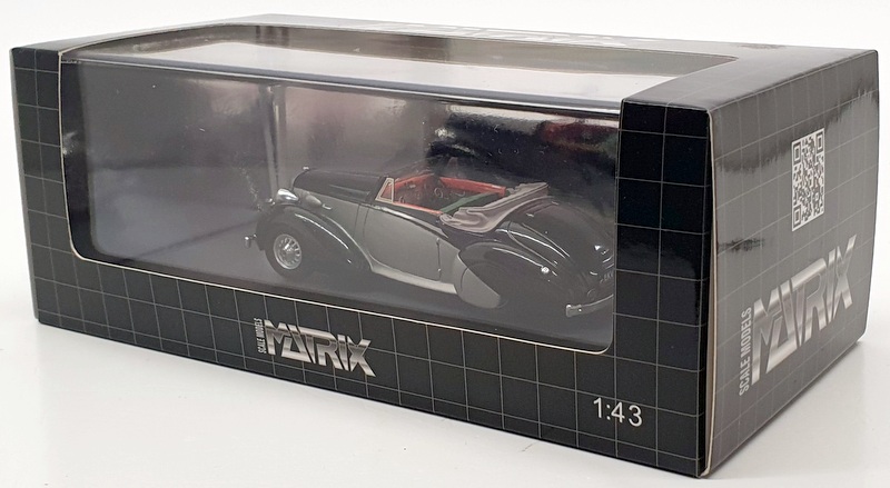 Matrix 1/43 Scale 40402031 - 1938 Daimier D818 DHC Carlton - Black