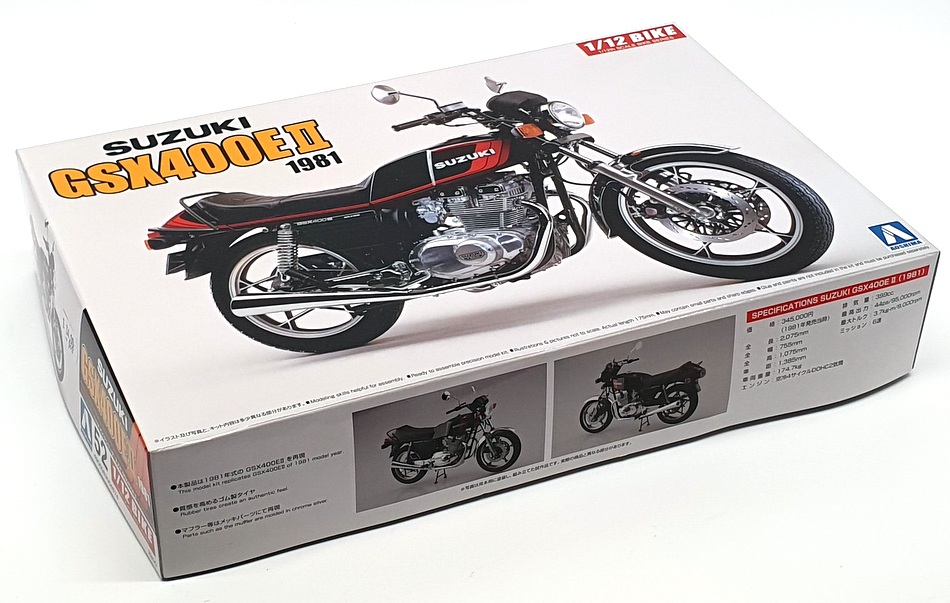 Aoshima 1/12 Scale Model Kit 05457 - 1981 Suzuki GSX400E II Motorbike