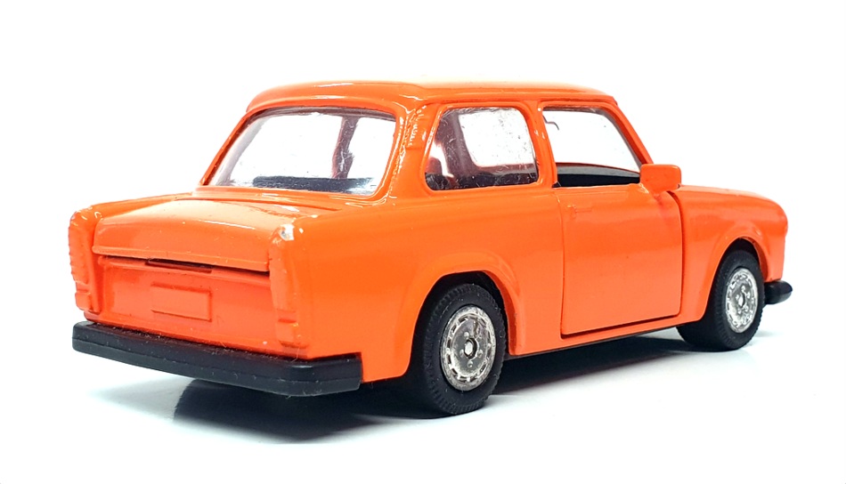 Welly Appx 11cm Long Pull Back & Go 8677W - Trabant - Orange