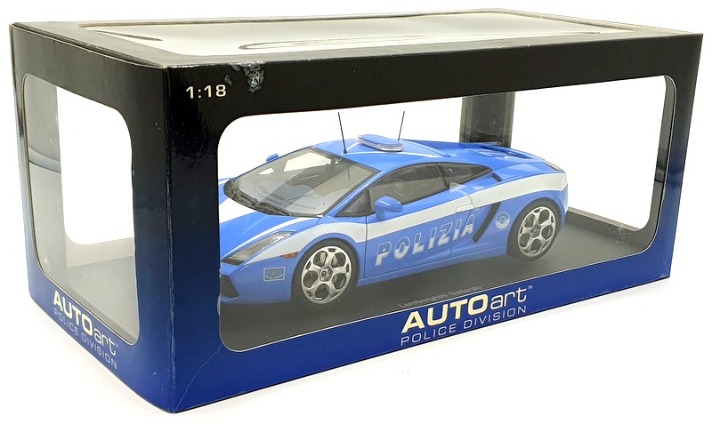 Autoart 1/18 Scale Diecast 74576 - Lamborghini Gallardo Police Car