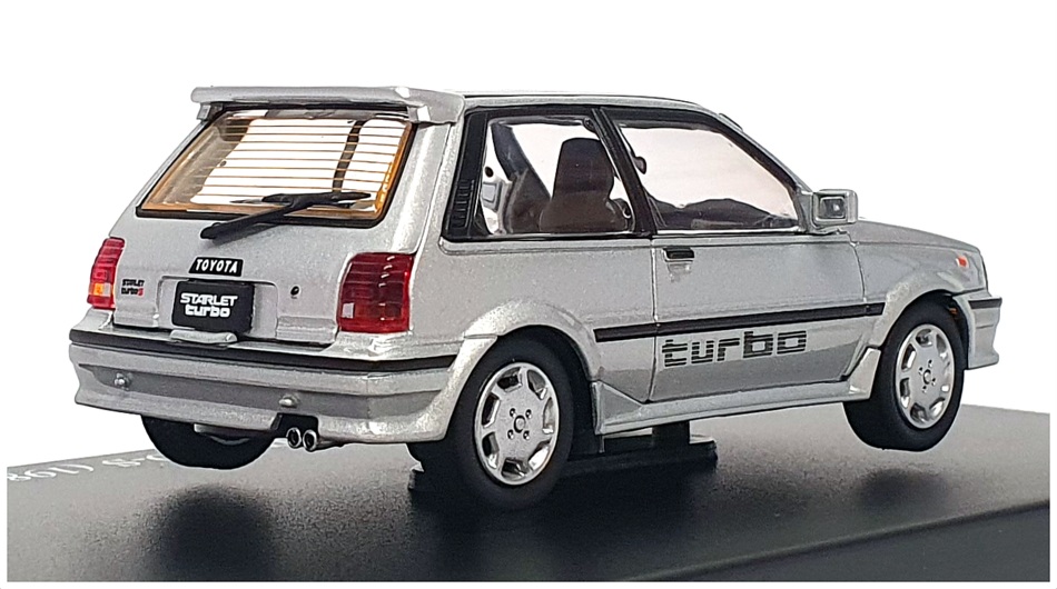 DISM TOYOTA STARLET TURBO 1/43 ミニカー Dism 1:43 Toyota Starlet Turbo-S Year 1986 black 75203 model