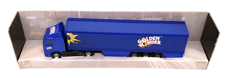 Corgi 1/64 Scale Diecast 59546 - Volvo Curtainsider Golden Wonder - Blue