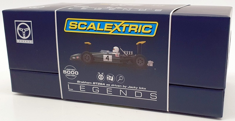 Scalextric 1/32 Scale Model Car C3702A - Brabham BT26A-3 - Green/Yellow