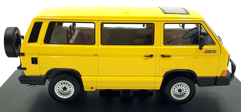 KK Scale 1/18 Scale Diecast KKDC180961 - VW Bus T3 Syncro 1987 - Yellow