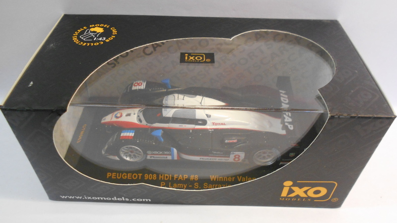 Ixo 1/43 Scale GTM063 PEUGEOT 908 HDI FAP #8 WINNER VALENCIA 2007