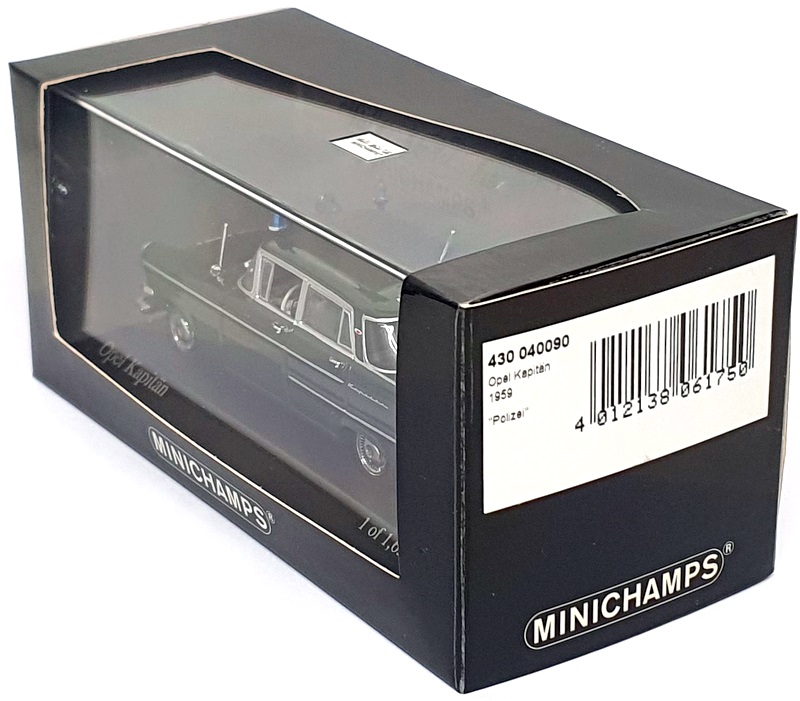 Minichamps 1/43 Scale 430 040090 - 1959 Opel Kapitan Polizei - Green Minichamps 1/43 Scale 430 040090 - 1959 Opel Kapitan Polizei - Green