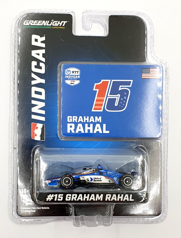 Greenlight 1/64 Scale 11561 NTT Indycar Series #15 G. Rahal - Blue