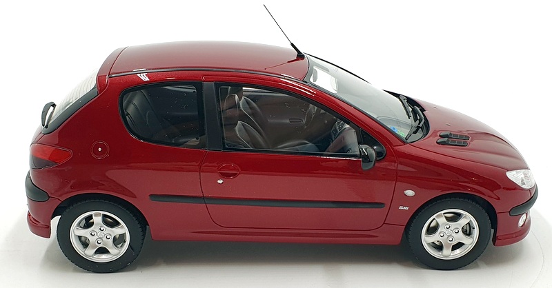 Otto Mobile 1/18 Scale OT1039 - Peugeot 206 S16 - Red