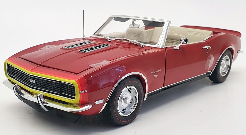 ACME 1/18 Scale A1805718 - 1968 Chevrolet Unicorn SS Camro Conv - Red/White