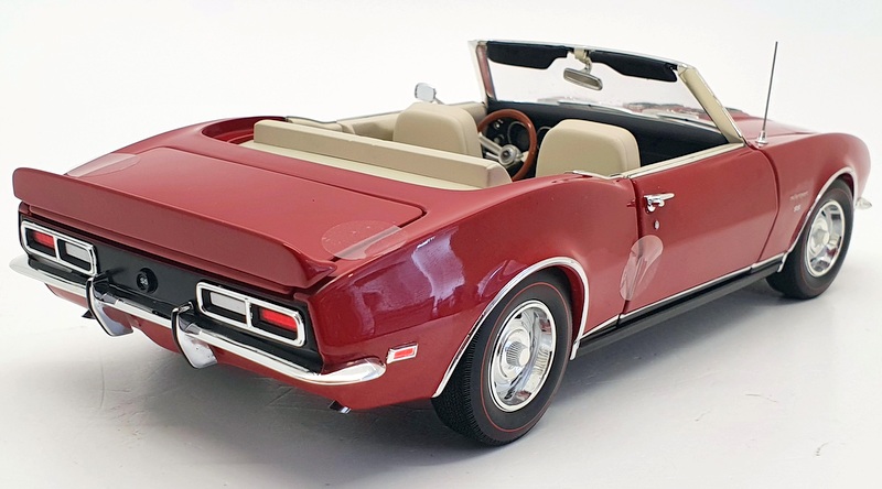 ACME 1/18 Scale A1805718 - 1968 Chevrolet Unicorn SS Camro Conv - Red/White