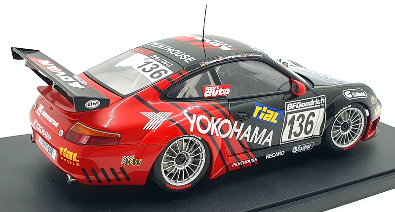 オートアート1/18　ポルシェ911 GT3 RS YOKOHAMA Autoart 1/18 Scale Diecast 80571 - Porsche 911 996 GT3 RSR