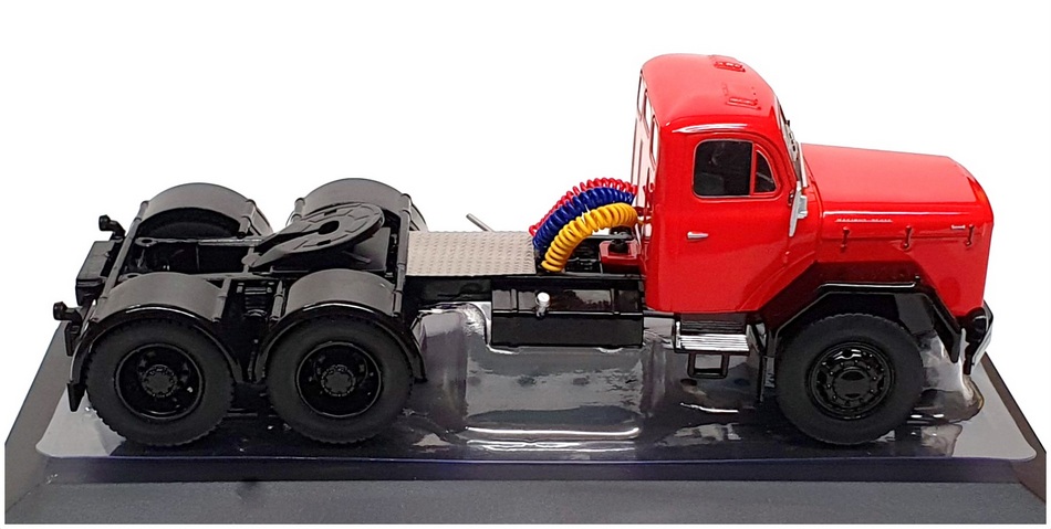 Ixo 1/43 Scale Diecast TR120.22 - Magirus Jupiter 6x6 Truck - Red/Black