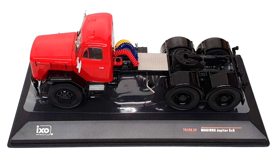 Ixo 1/43 Scale Diecast TR120.22 - Magirus Jupiter 6x6 Truck - Red/Black