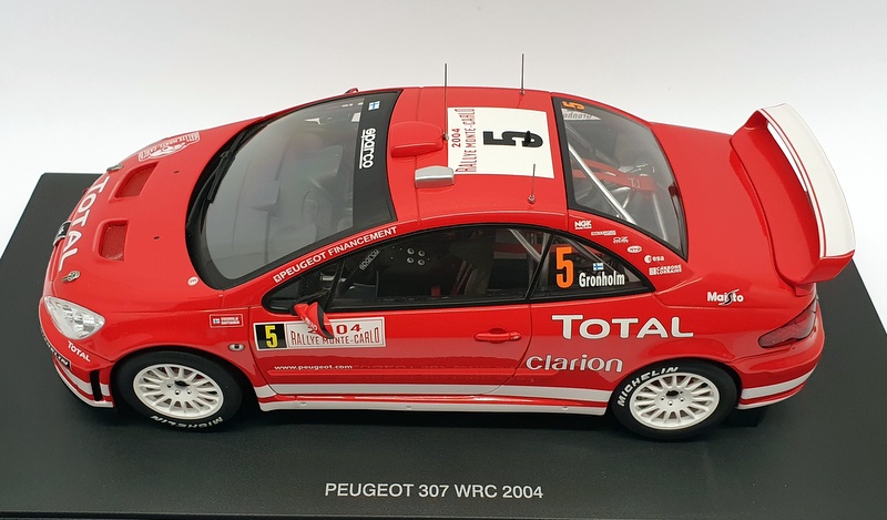 Autoart 1/18 - 80455 - Peugeot 307 WRC 2004 #5 Monte Carlo Gronholm / Rautiainen