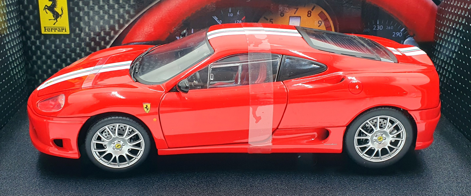 Hot Wheels 1/18 Scale Diecast C0407 - Ferrari 360 Stradale - Rosso Red Hot Wheels 1/18 Scale Diecast C0407 - Ferrari 360 Stradale - Rosso Red