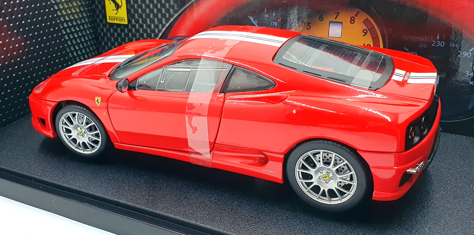 Hot Wheels 1/18 Scale Diecast C0407 - Ferrari 360 Stradale - Rosso Red Hot Wheels 1/18 Scale Diecast C0407 - Ferrari 360 Stradale - Rosso Red