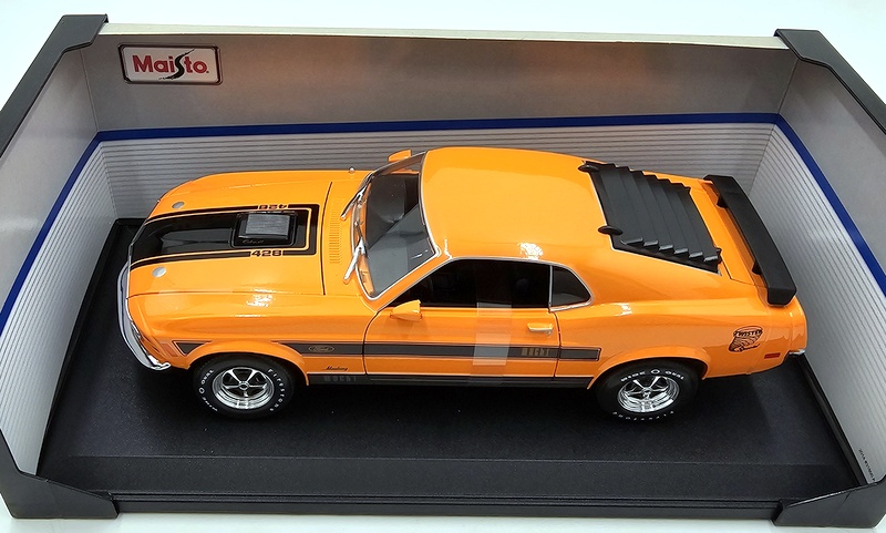 Maisto 1/18 Scale Diecast 31453 - 1970 Ford Mustang Mach 1 - Orange