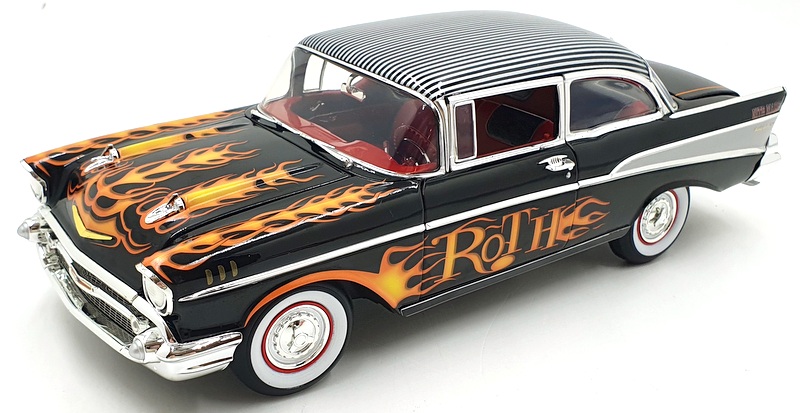 Acme 1/18 Scale A1807014 - 1957 Chevy Bel Air Ed Roth Big Daddy - Black Acme 1/18 Scale A1807014 - 1957 Chevy Bel Air Ed Roth Big Daddy - Black