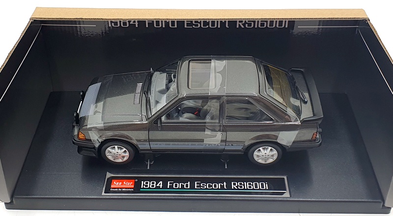 Sun Star 1/18 Scale Diecast 5000R Ford Escort RS1600i RHD 1984 Gaphite Grey