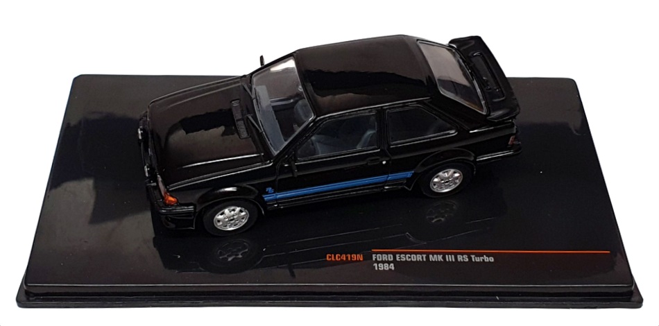 Ixo 1/43 Scale CLC419N - 1984 Ford Escort MkIII RS Turbo - Black
