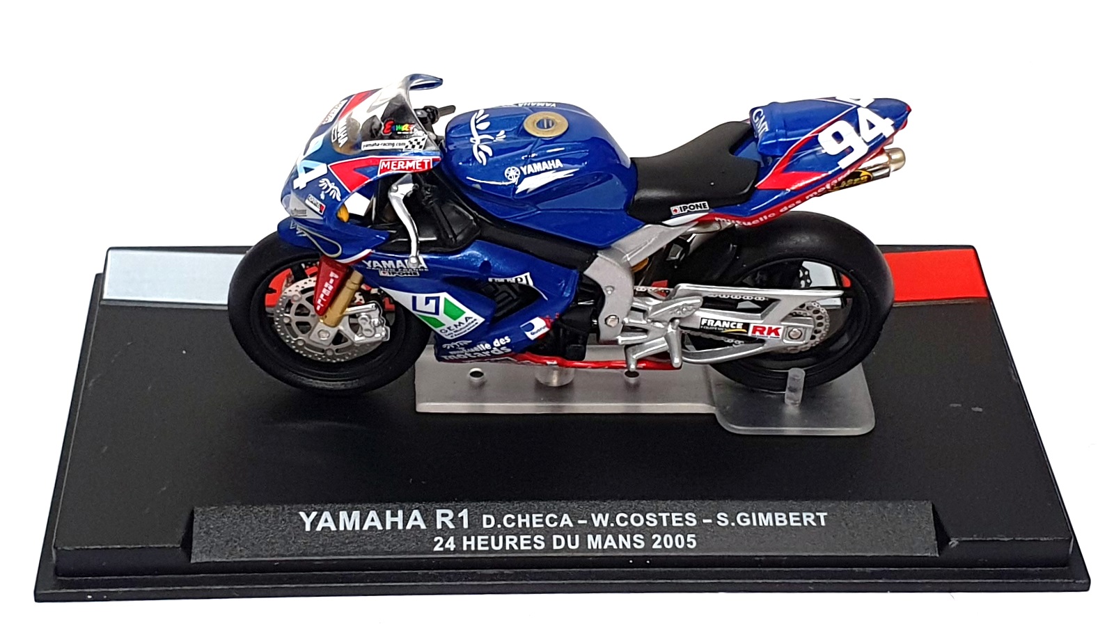 Altaya 1/24 Scale 2405CG - Yamaha R1 #94 24H Le Mans 2005 Checa/Costes/Gimbert Altaya 1/24 Scale 2405CG - Yamaha R1 #94 24H Le Mans 2005 Checa/Costes/Gimbert