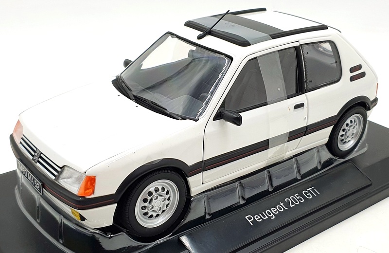 Norev 1/18 Scale 184849 - Peugeot 205 GTI 1.6 1988 - White | eBay