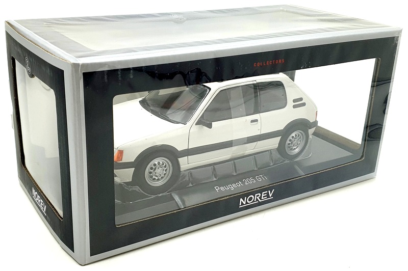 Norev 1/18 Scale 184849 - Peugeot 205 GTI 1.6 1988 - White | eBay