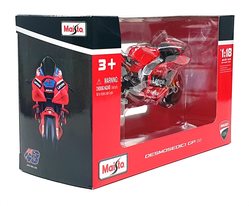 Maisto 1/18 Scale 36374 - Ducati Desmosedici GP 2021 #43 Jack Miller